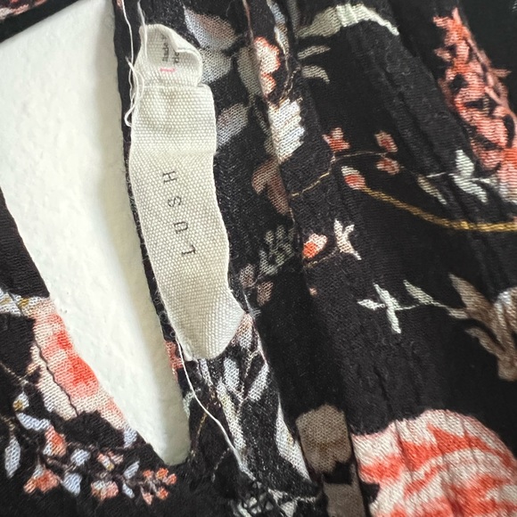 Floral Top with Draped Sleeve Detail - Picture 4 of 5